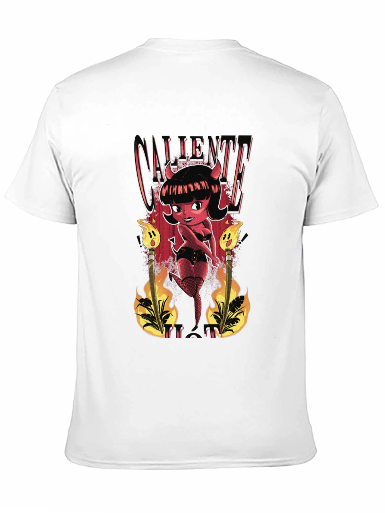 Caliente Devil Girl Graphic T-Shirt