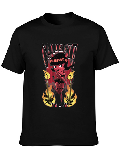 Caliente Devil Girl Graphic T-Shirt