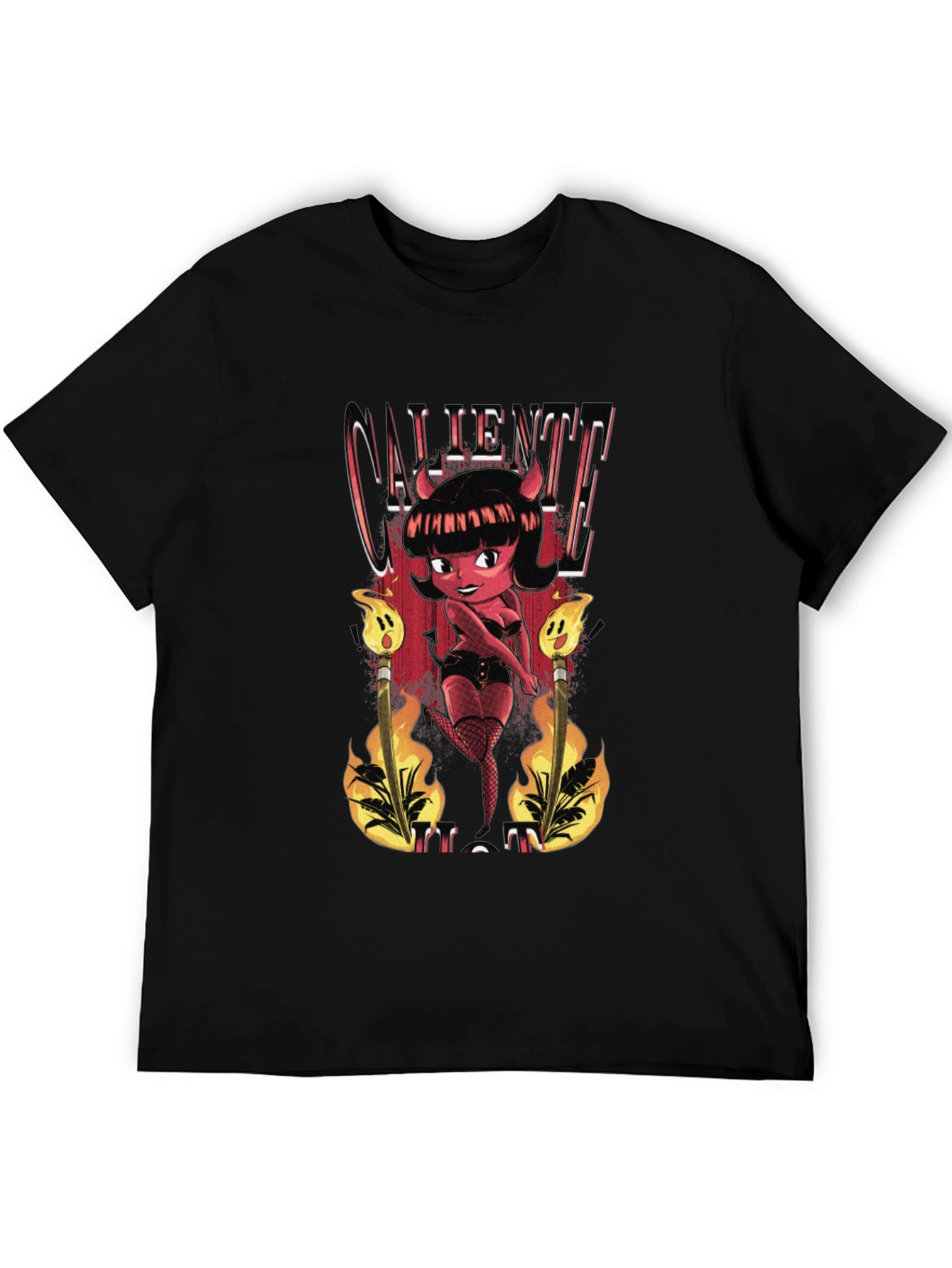 Caliente Devil Girl Graphic T-Shirt