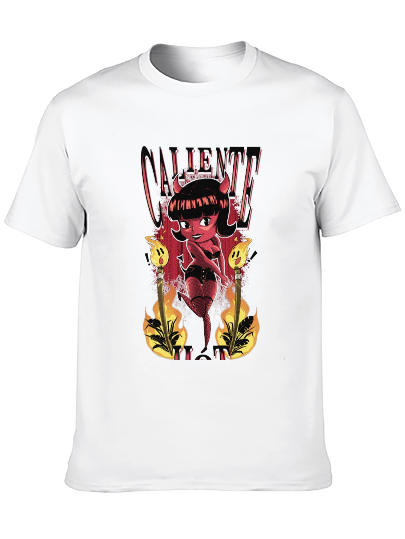 Caliente Devil Girl Graphic T-Shirt