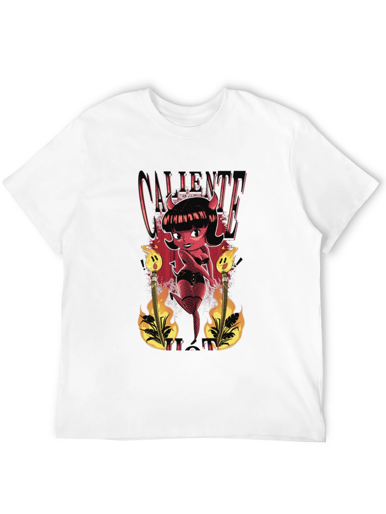 Caliente Devil Girl Graphic T-Shirt