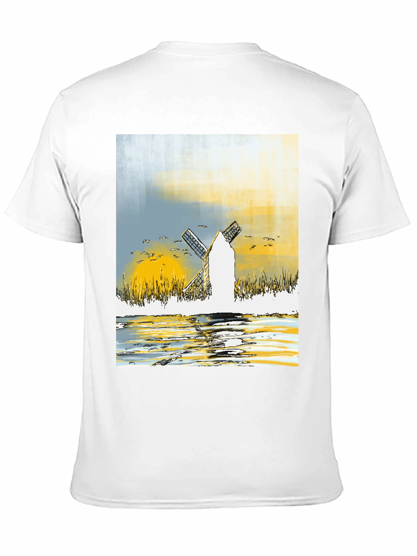 Windmill Graphic Tee - Artistic Design T-Shirt