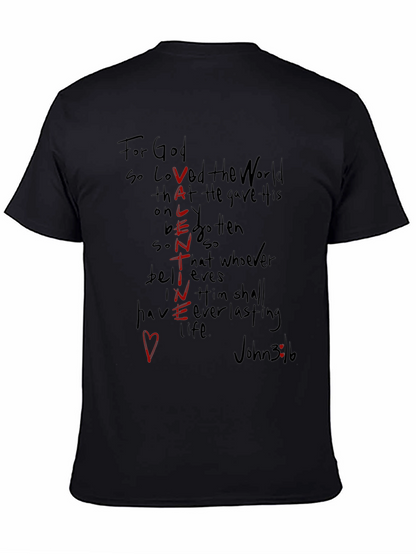 Valentines Day Christian Black T-Shirt