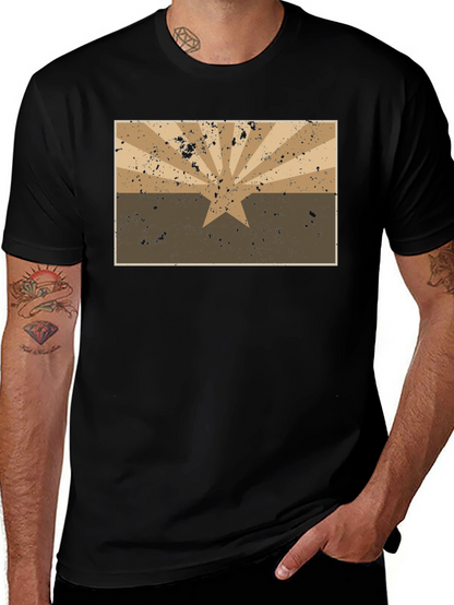 Arizona Flag Graphic Tee - Distressed Style