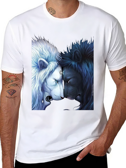 Yin Yang Lions Graphic Tee