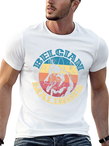 Belgian Malinois Dog Graphic Tee - Unisex Black T-Shirt