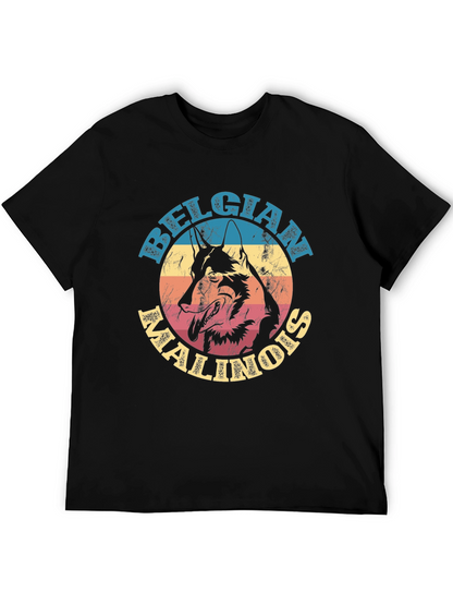 Belgian Malinois Dog Graphic Tee - Unisex Black T-Shirt