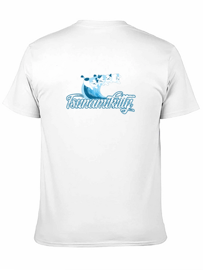 Tsunamikitty Black Graphic Tee