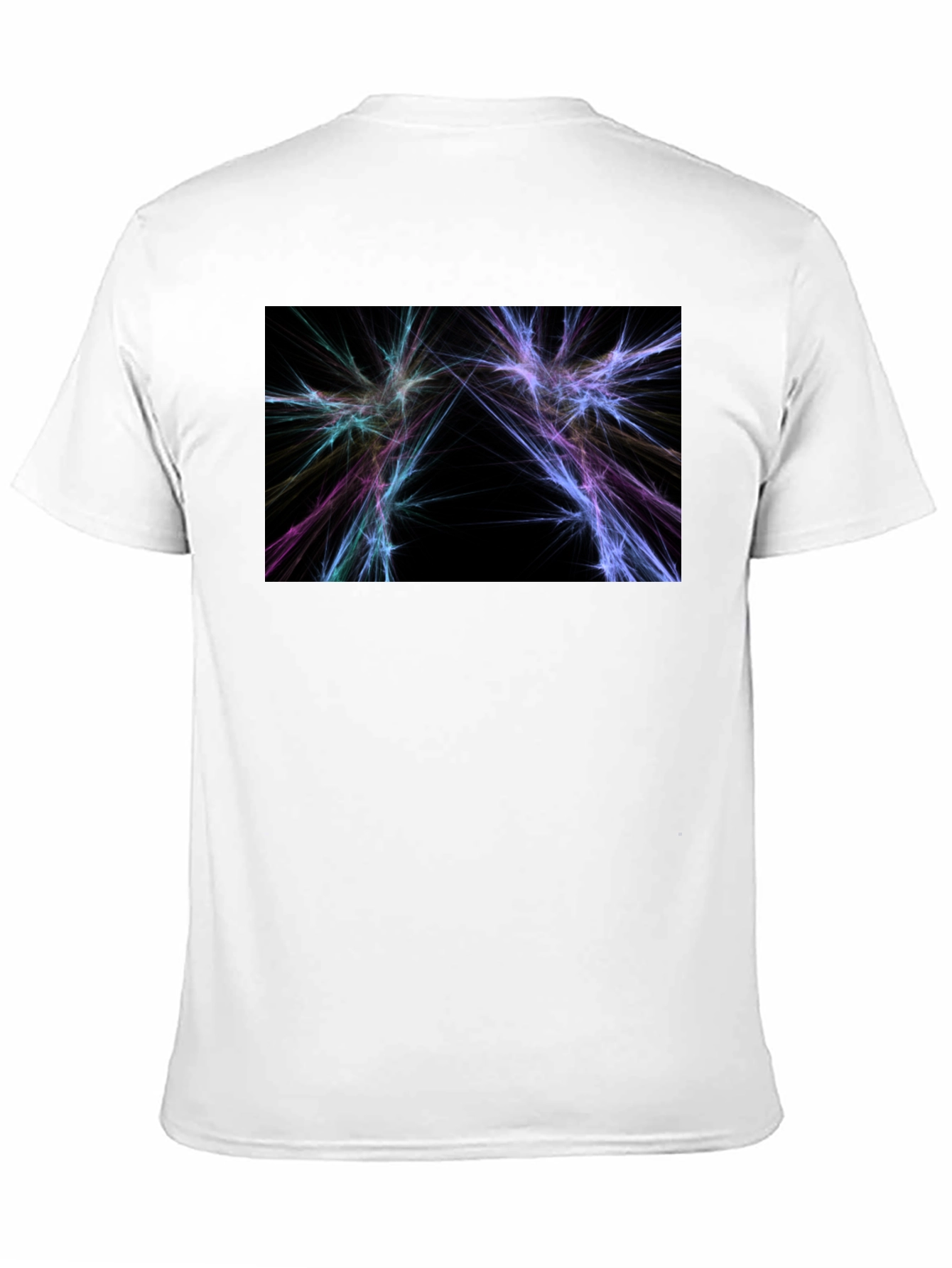 Abstract Lightning Graphic Black T-Shirt