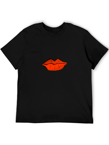Bold Lips Graphic T-Shirt - Casual Comfort