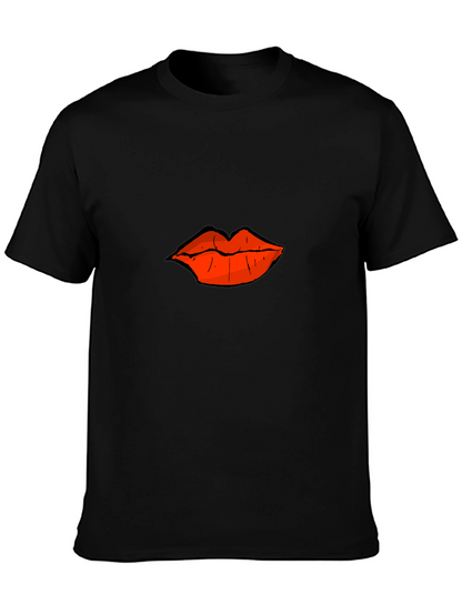 Bold Lips Graphic T-Shirt - Casual Comfort