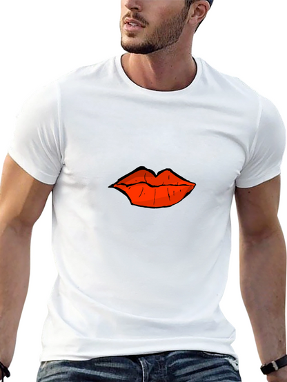 Bold Lips Graphic T-Shirt - Casual Comfort