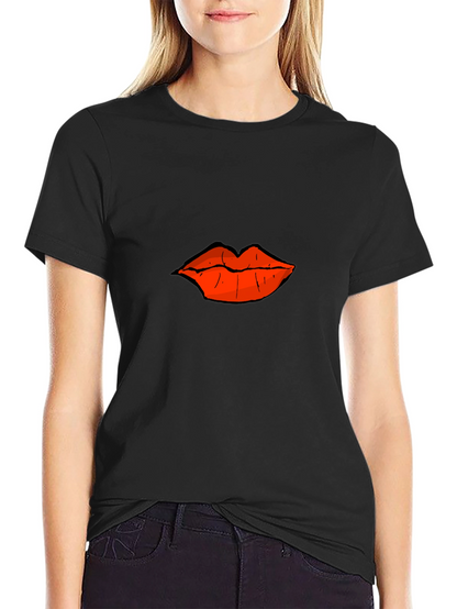 Bold Lips Graphic T-Shirt - Casual Comfort