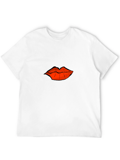 Bold Lips Graphic T-Shirt - Casual Comfort