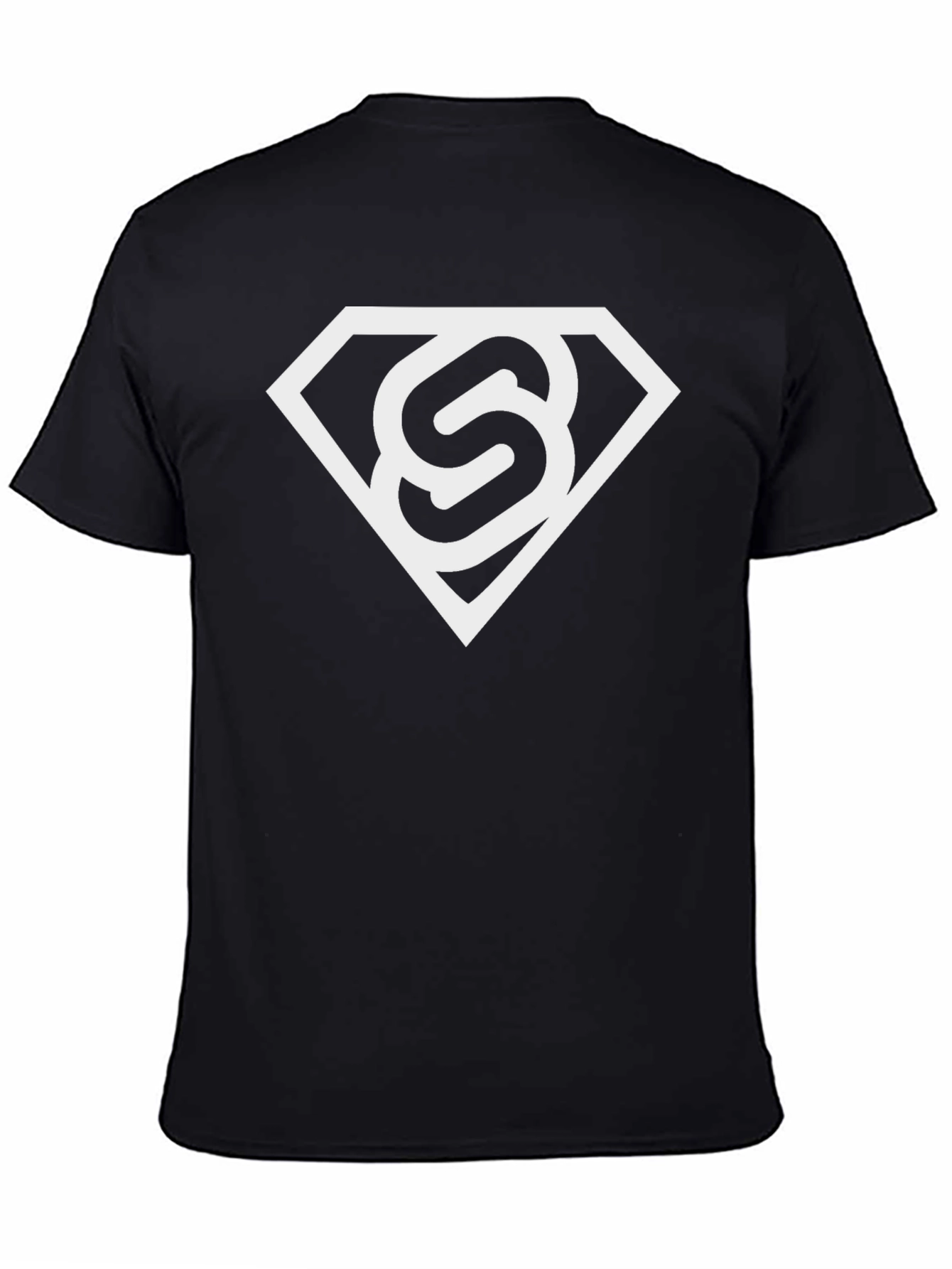 Stylish Black T-Shirt with White S Logo