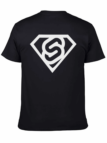 Stylish Black T-Shirt with White S Logo