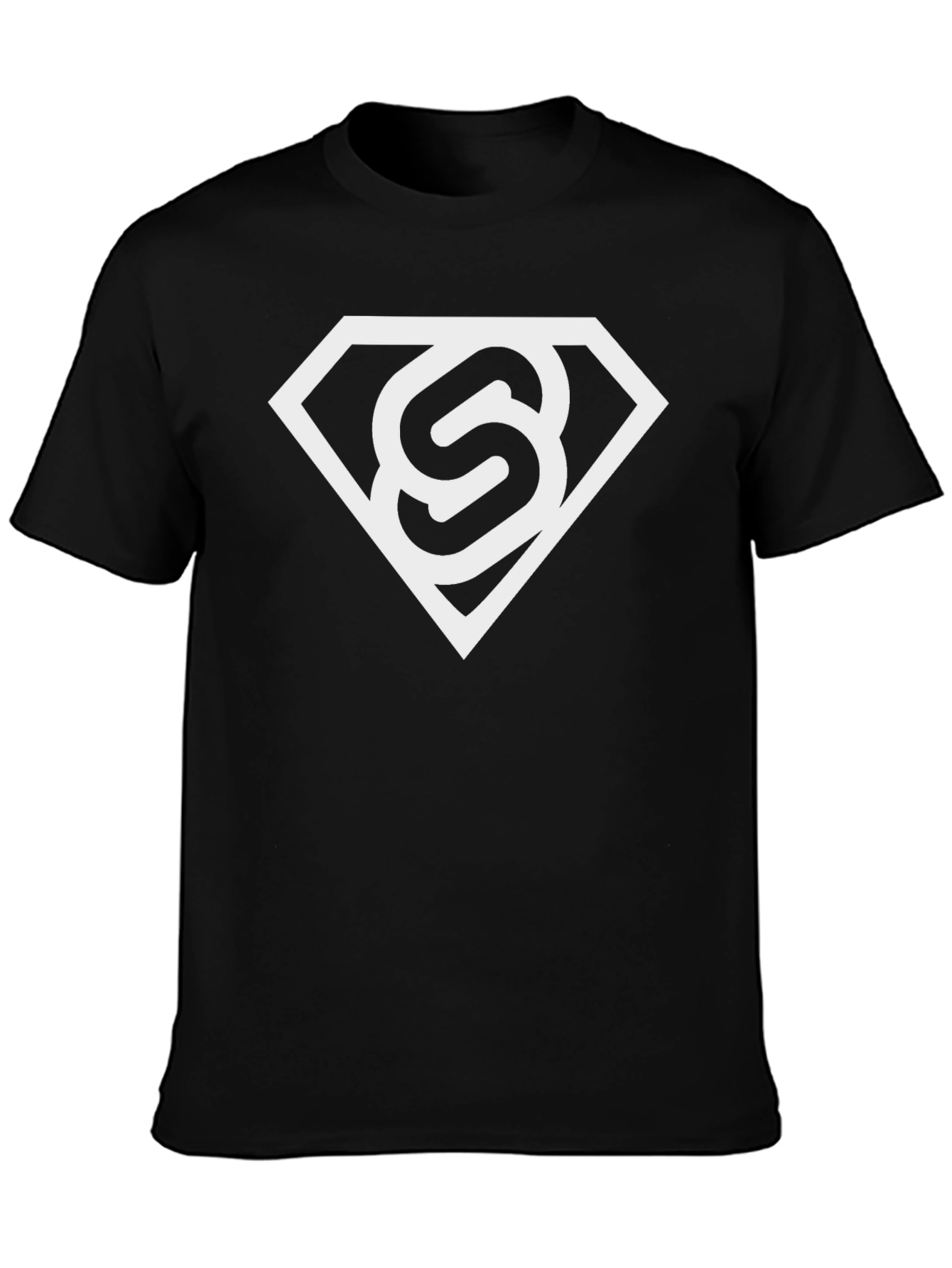 Stylish Black T-Shirt with White S Logo