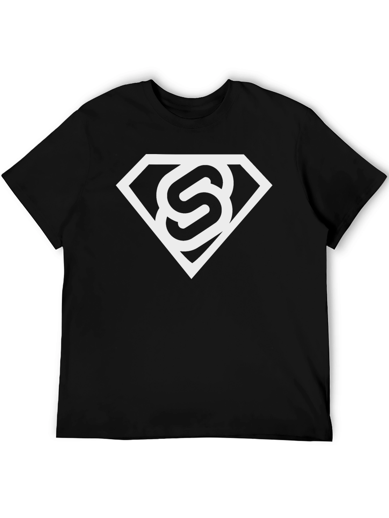 Stylish Black T-Shirt with White S Logo
