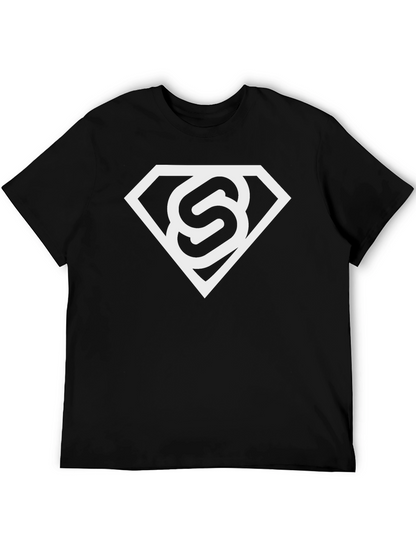 Stylish Black T-Shirt with White S Logo