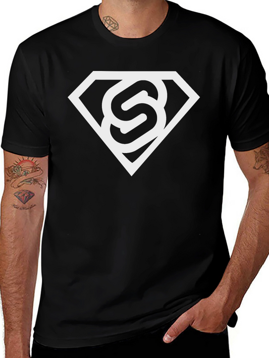 Stylish Black T-Shirt with White S Logo