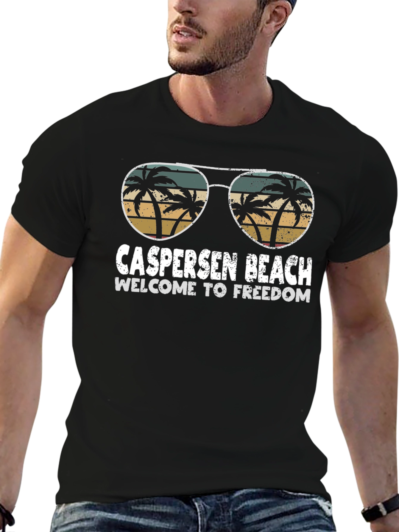 Caspersen Beach Retro Sunglasses T-Shirt