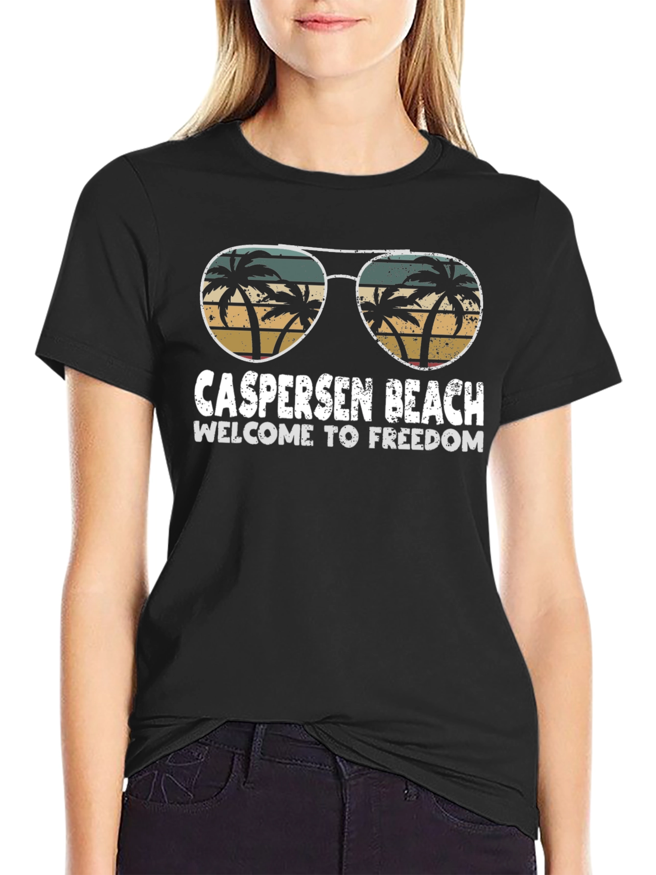 Caspersen Beach Retro Sunglasses T-Shirt