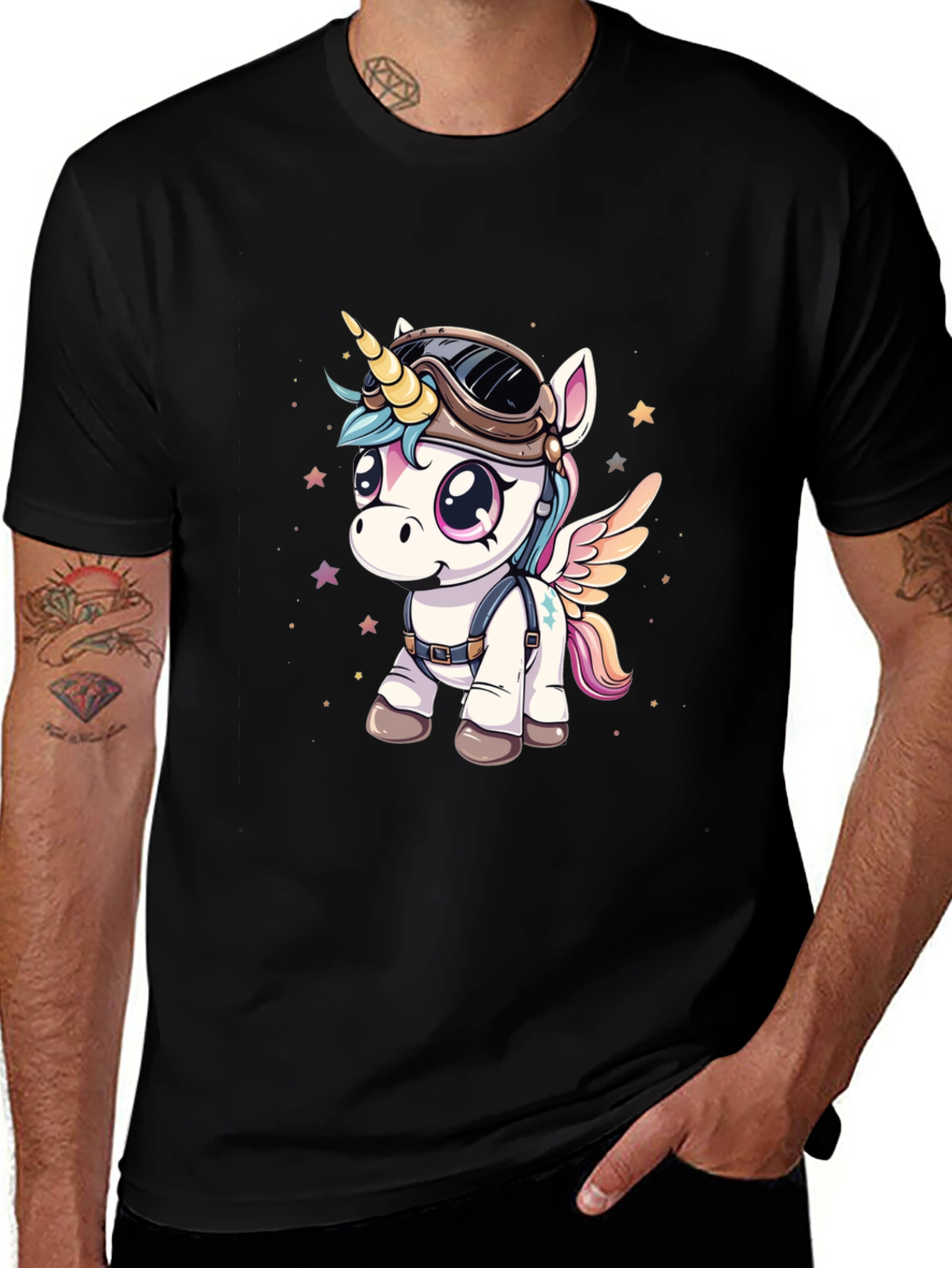 Unicorn Aviator Graphic T-Shirt