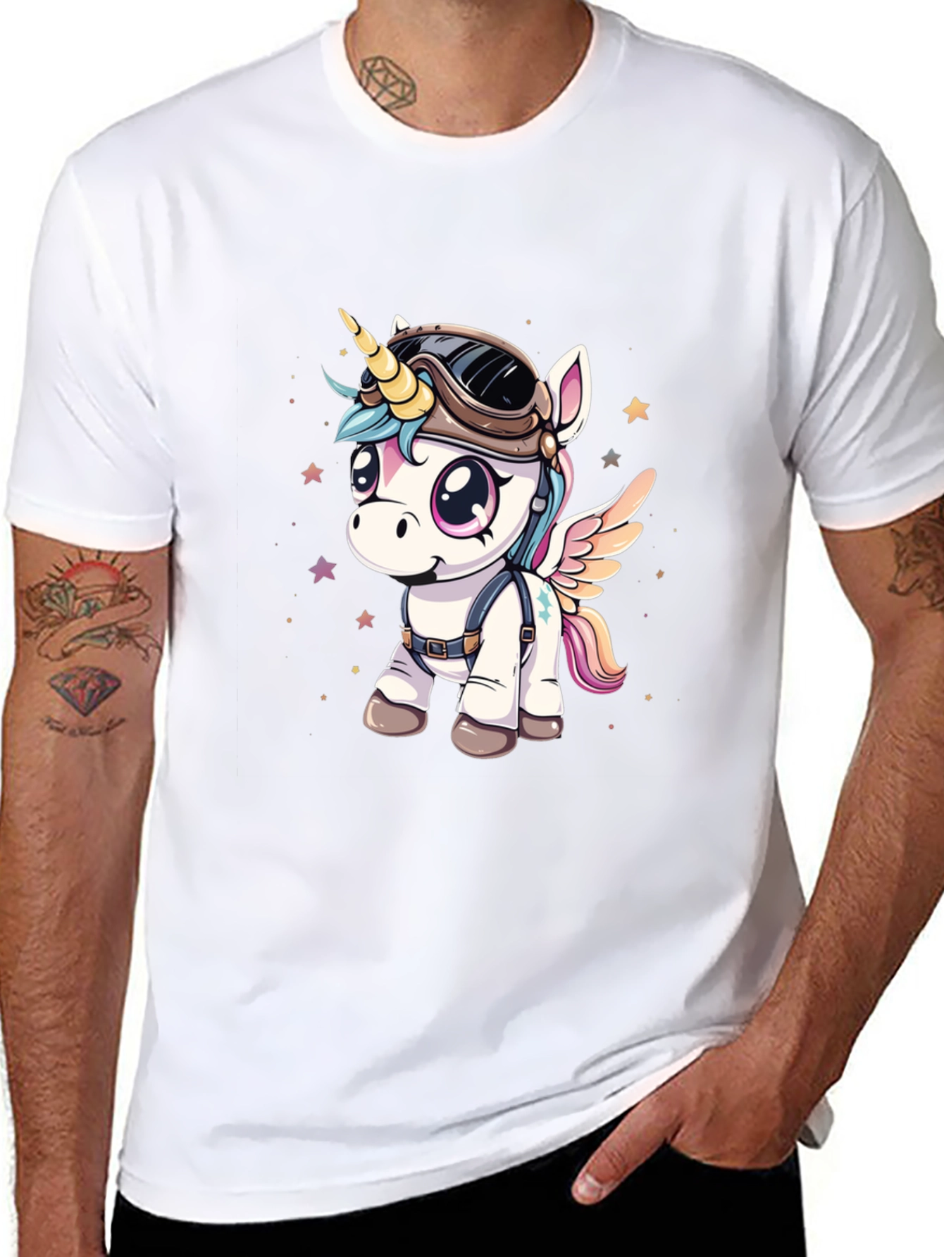 Unicorn Aviator Graphic T-Shirt