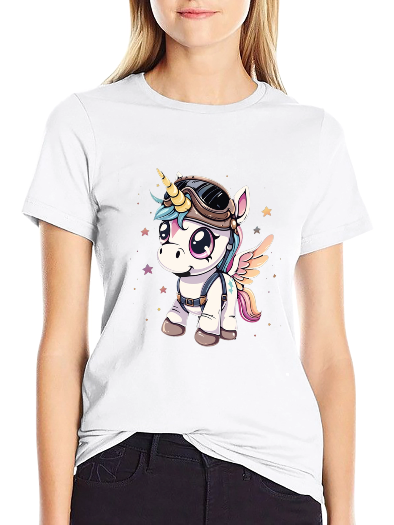 Unicorn Aviator Graphic T-Shirt