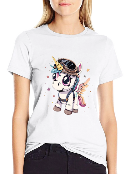 Unicorn Aviator Graphic T-Shirt