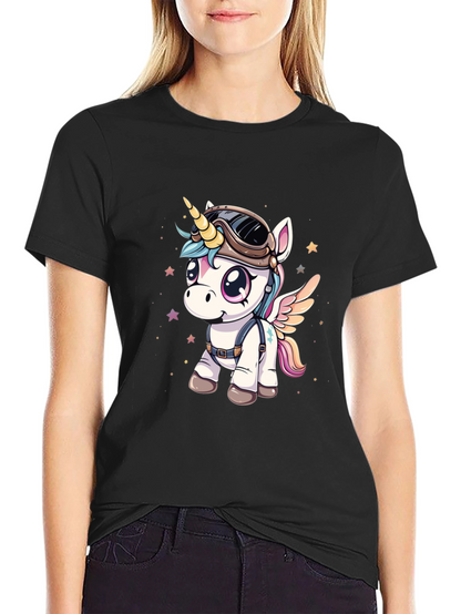 Unicorn Aviator Graphic T-Shirt