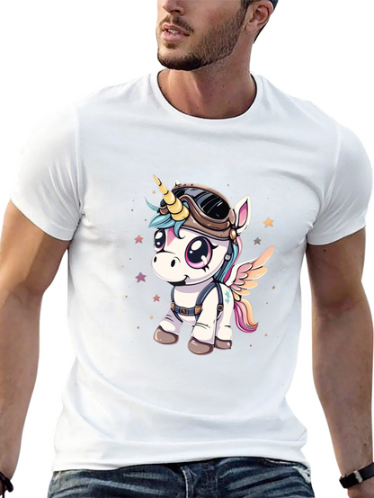 Unicorn Aviator Graphic T-Shirt