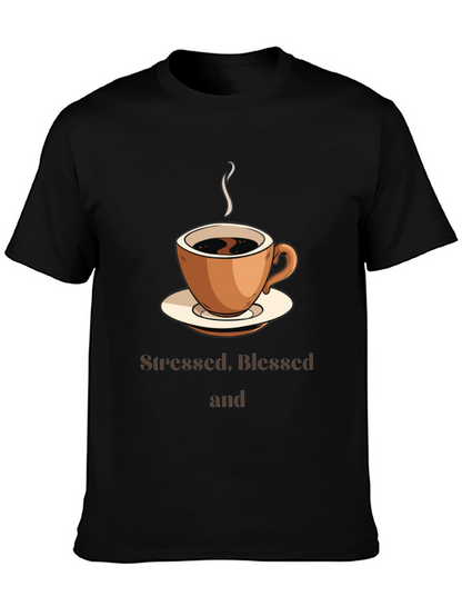 Stressed Blessed & Coffee Obsessed T-Shirt