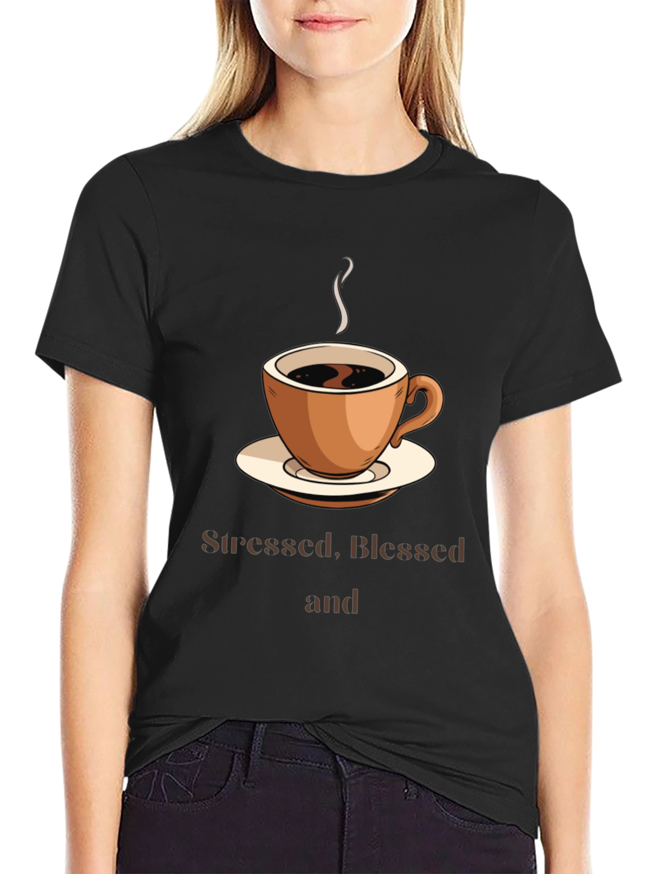 Stressed Blessed & Coffee Obsessed T-Shirt