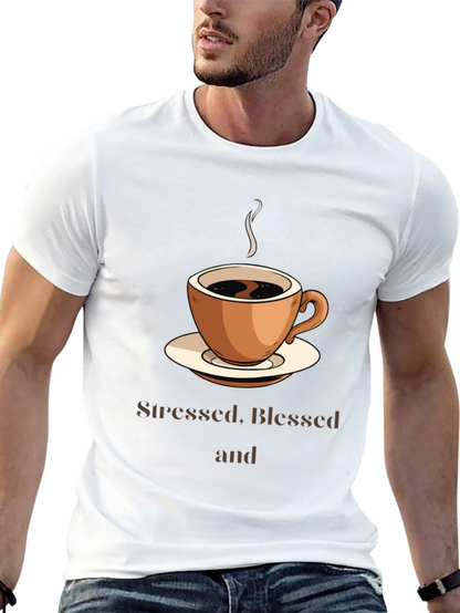Stressed Blessed & Coffee Obsessed T-Shirt