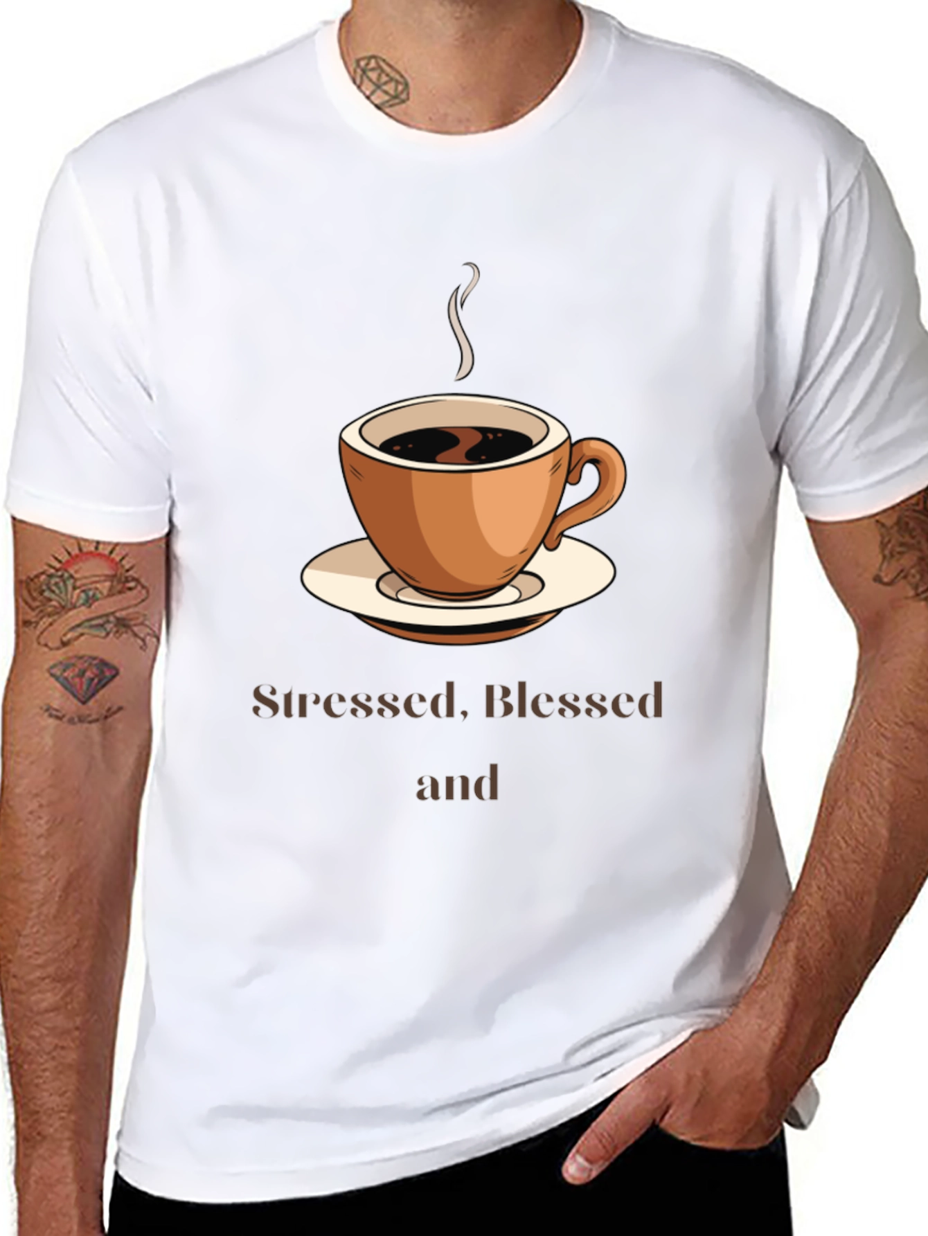 Stressed Blessed & Coffee Obsessed T-Shirt