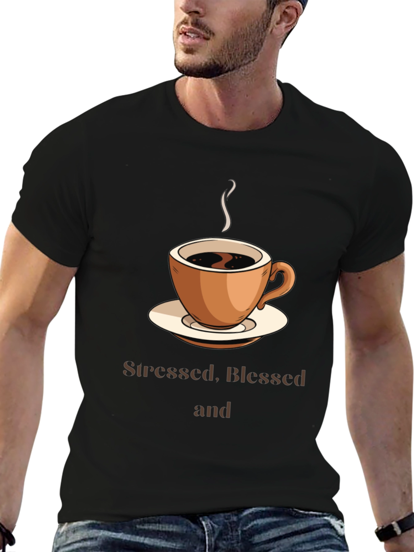 Stressed Blessed & Coffee Obsessed T-Shirt