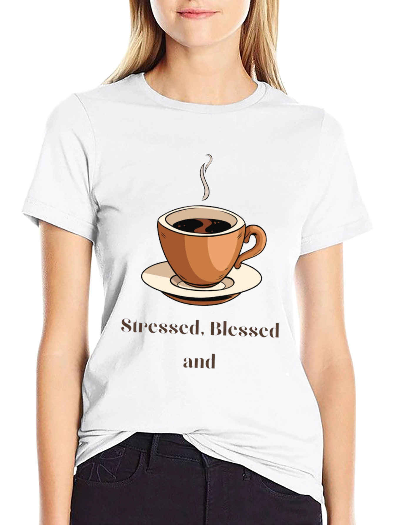 Stressed Blessed & Coffee Obsessed T-Shirt