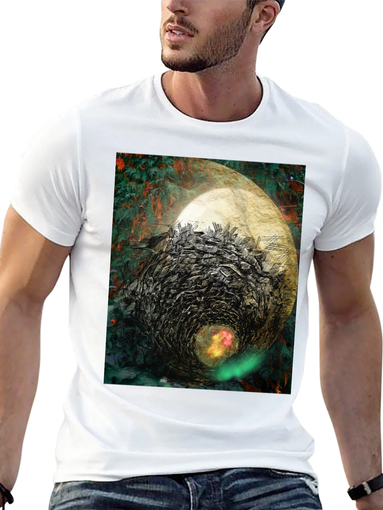 Abstract Vortex Graphic Tee