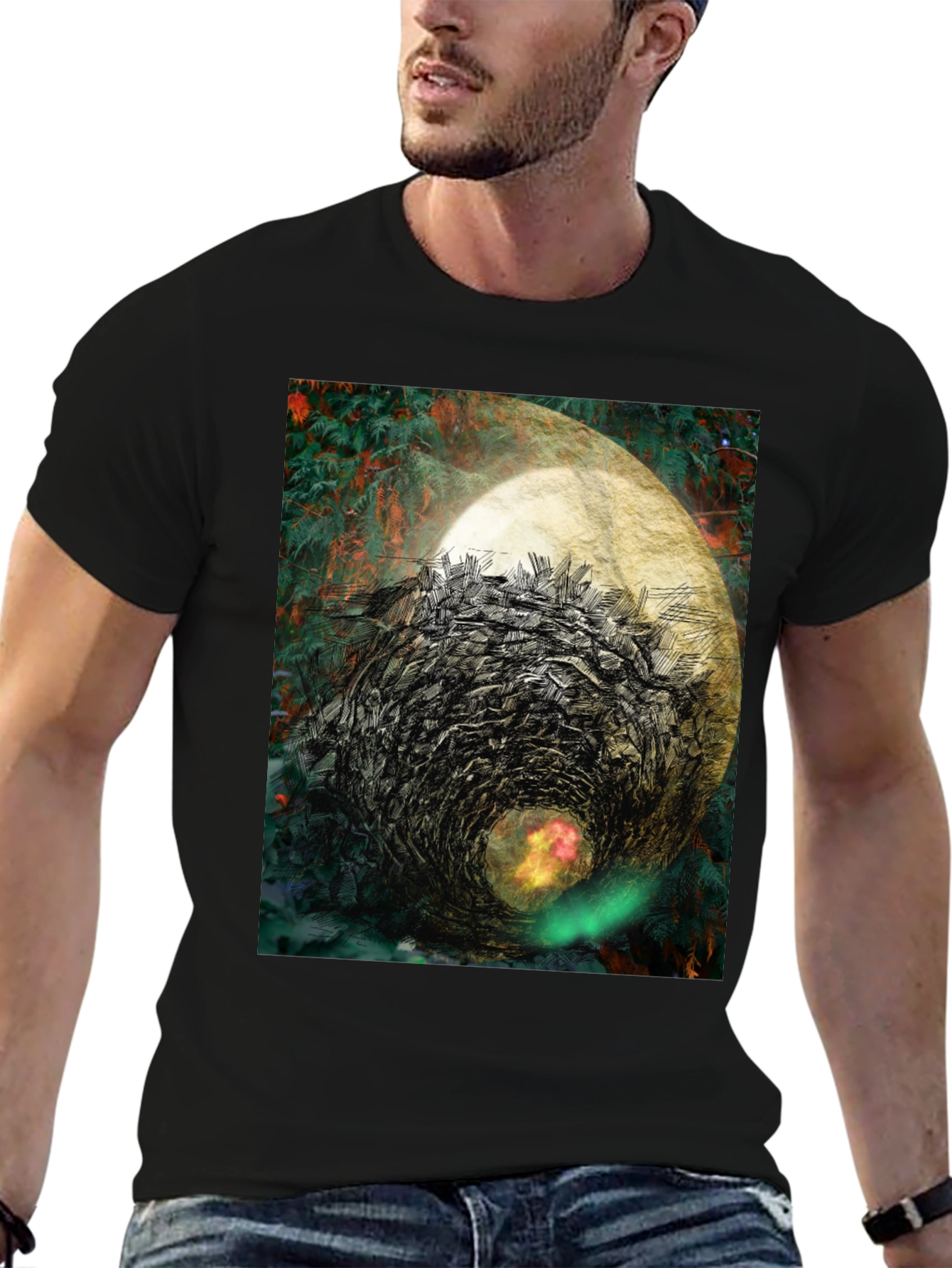 Abstract Vortex Graphic Tee