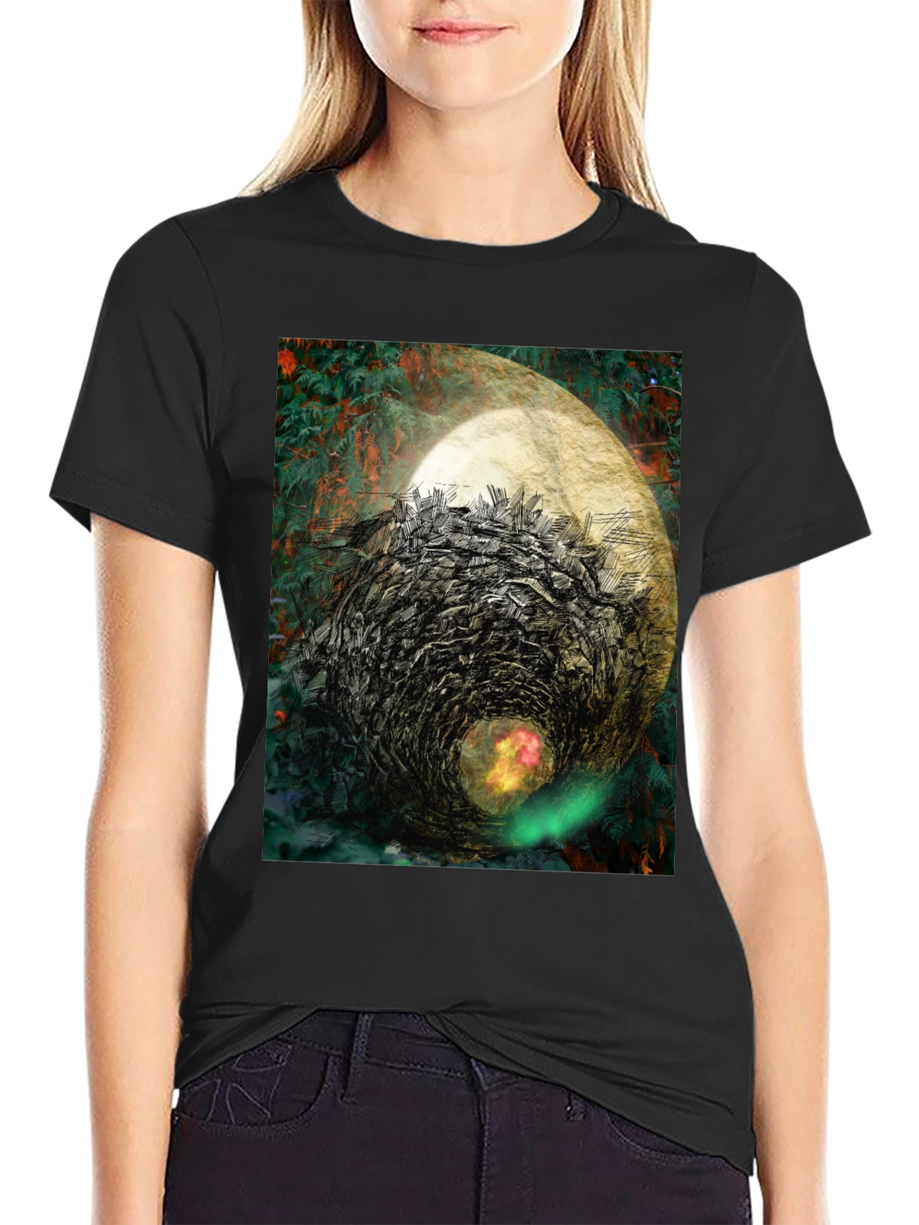 Abstract Vortex Graphic Tee