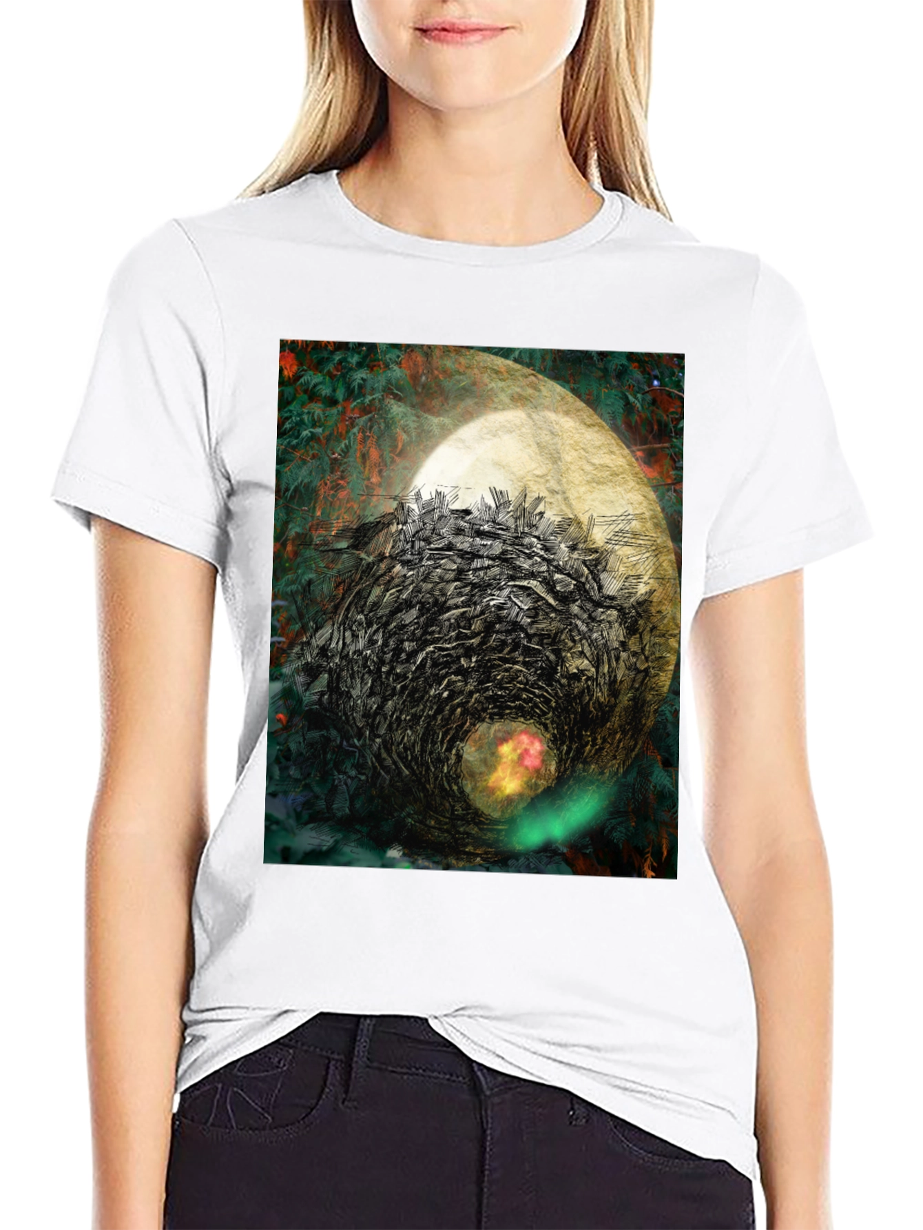 Abstract Vortex Graphic Tee