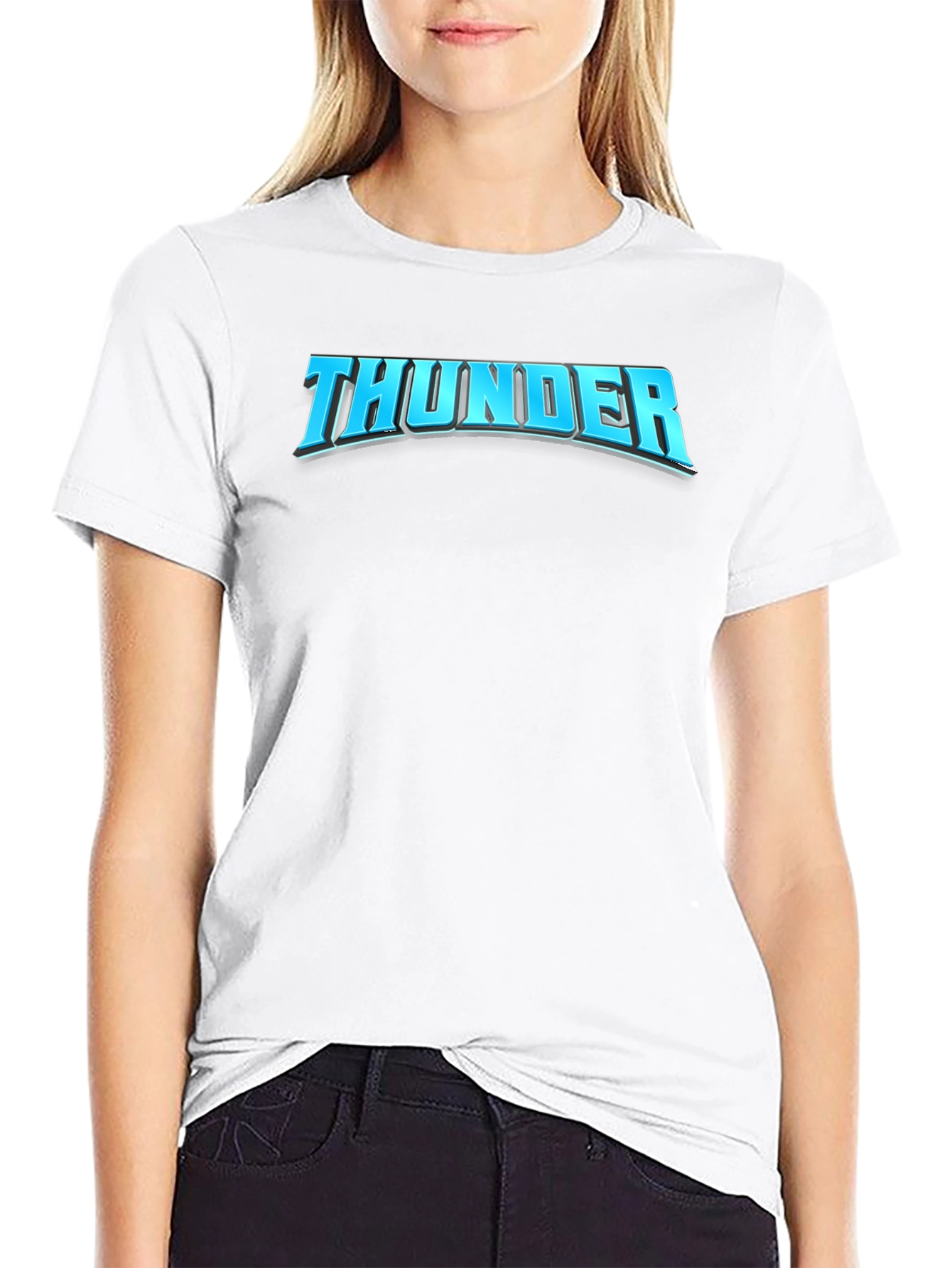 Thunder Graphic T-Shirt - Bold Black Tee