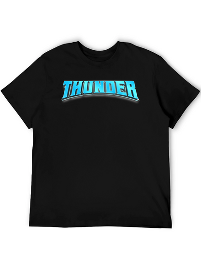 Thunder Graphic T-Shirt - Bold Black Tee