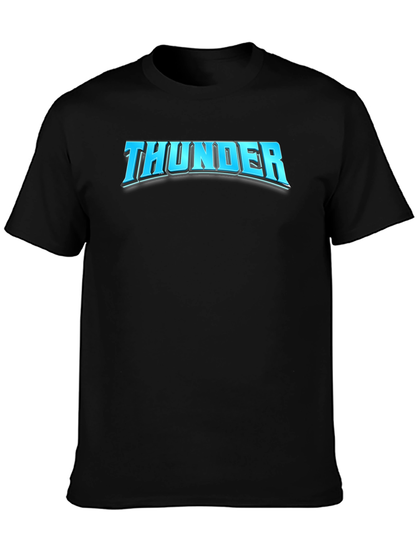 Thunder Graphic T-Shirt - Bold Black Tee