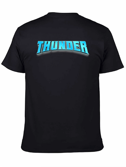 Thunder Graphic T-Shirt - Bold Black Tee