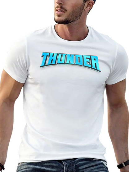 Thunder Graphic T-Shirt - Bold Black Tee