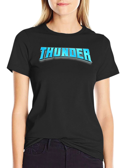 Thunder Graphic T-Shirt - Bold Black Tee