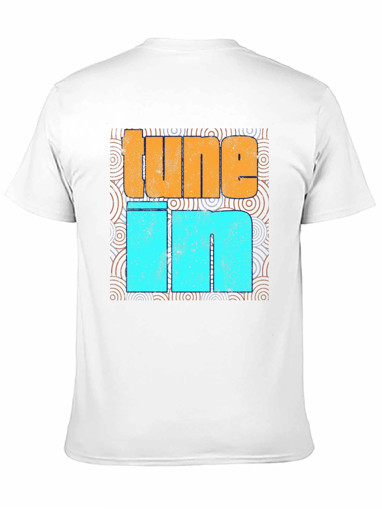 Tune In Graphic Print Crew Neck T-Shirt