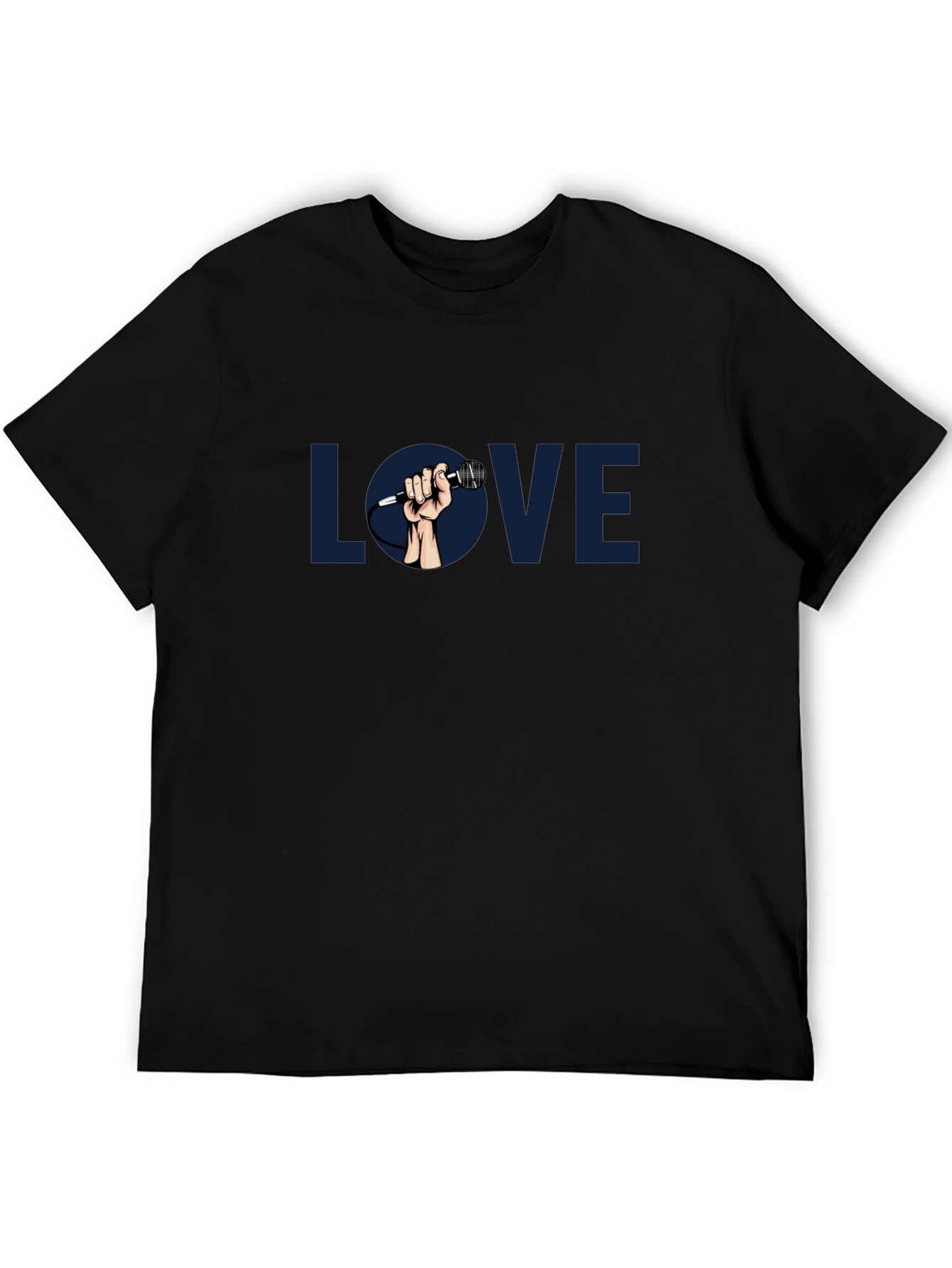 Love Music Graphic Tee - Classic Black T-Shirt